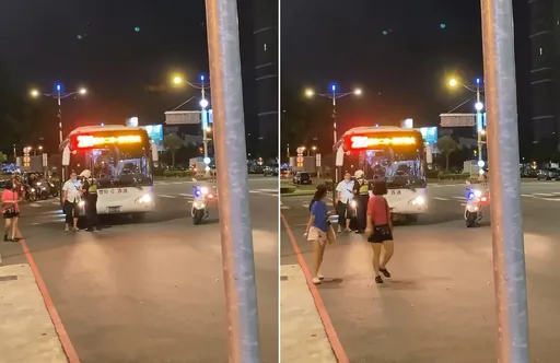 台中公车大执法是真的!跨双车道被拦下开单 民众:第一次看到