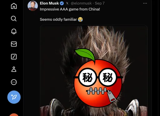 馬斯克也瘋《黑神話:悟空》?1張圖洩端倪