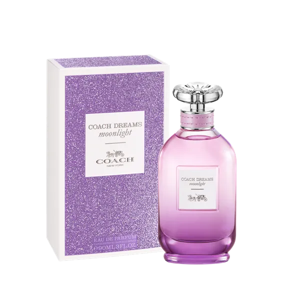 COACH逐夢月光淡香精，40ml／1950元、60ml／2950元、90ml／3950元。品牌提供
