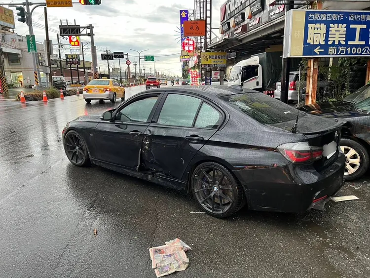 肇事BMW轎車。民眾提供