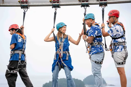 超驚險!乱彈阿翔空中步道緊閉雙眼 吳映潔信心喊話