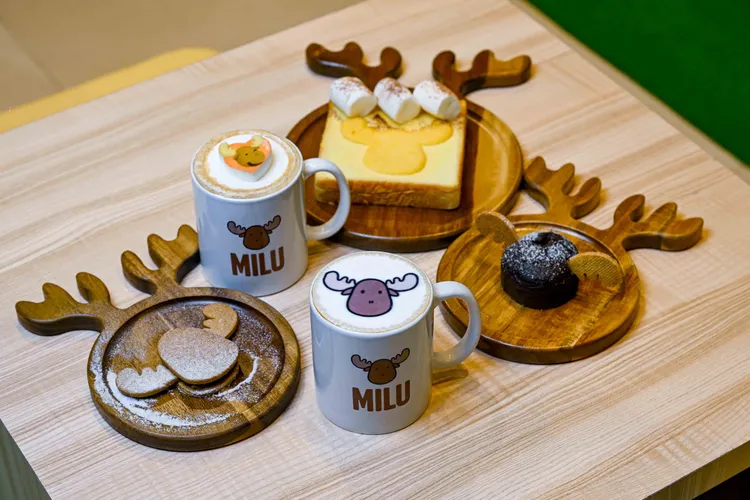 MILU FIKA咖啡館推出期間限定MILU主題飲品、點心，每一款都充滿創意與巧思。業者提供