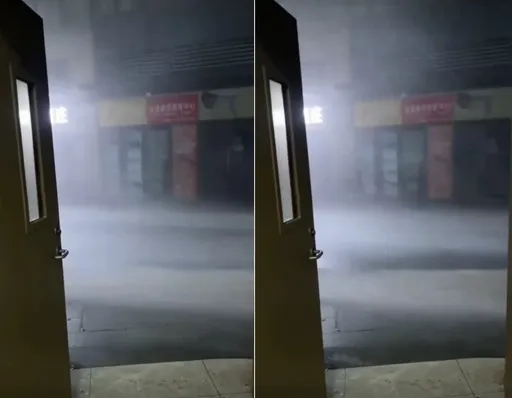 還好沒來台灣!強颱摩羯大雨竟刮成河 吹掀城市「慘如地震後」