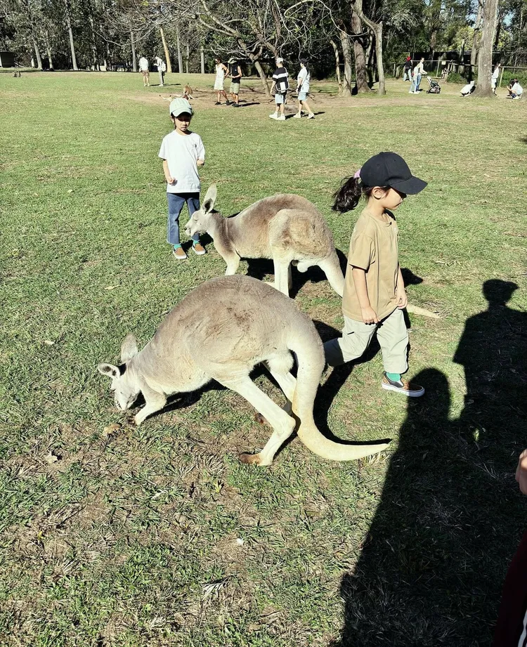 簡嫚書帶2個女兒到澳洲旅遊。翻攝簡嫚書IG