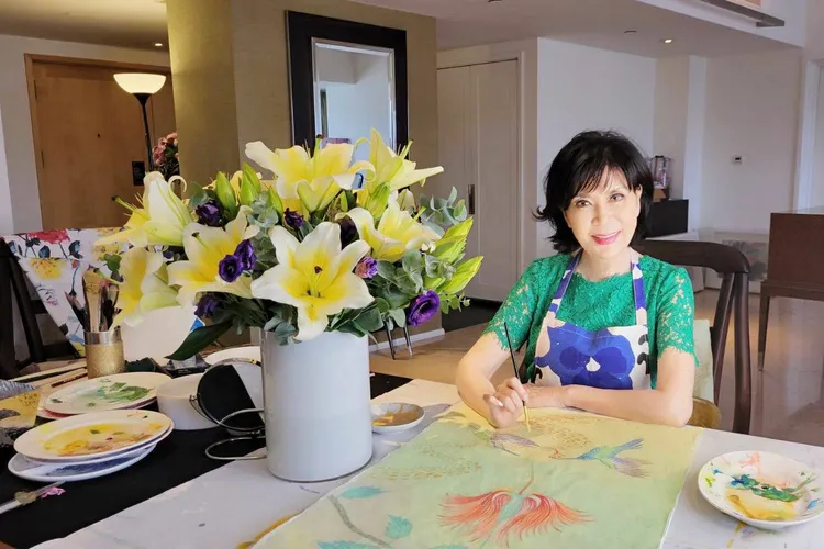 這次畫展結束後，白嘉莉將離開台灣，走訪海外見親友。白嘉莉提供