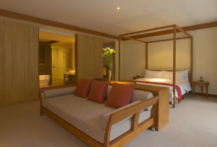 「秘境山林三天兩夜住房專案」可入住文山套房 。太魯閣晶英酒店提供