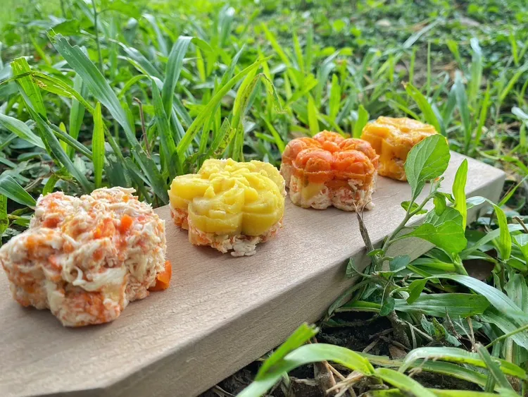 除動物造型，還有使用傳統模具的復古樣式，讓人看了都想吃。園方提供