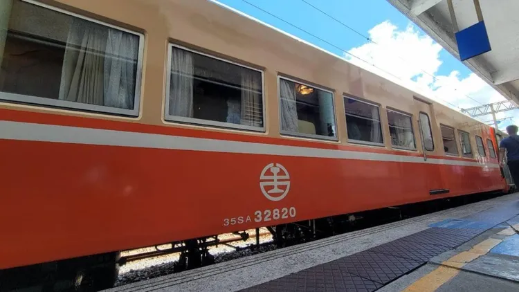 台鐵總統花車。台鐵提供