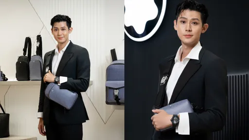 李玉璽又心動了~ 背萬寶龍帥包逛板橋新店喊「想包色」