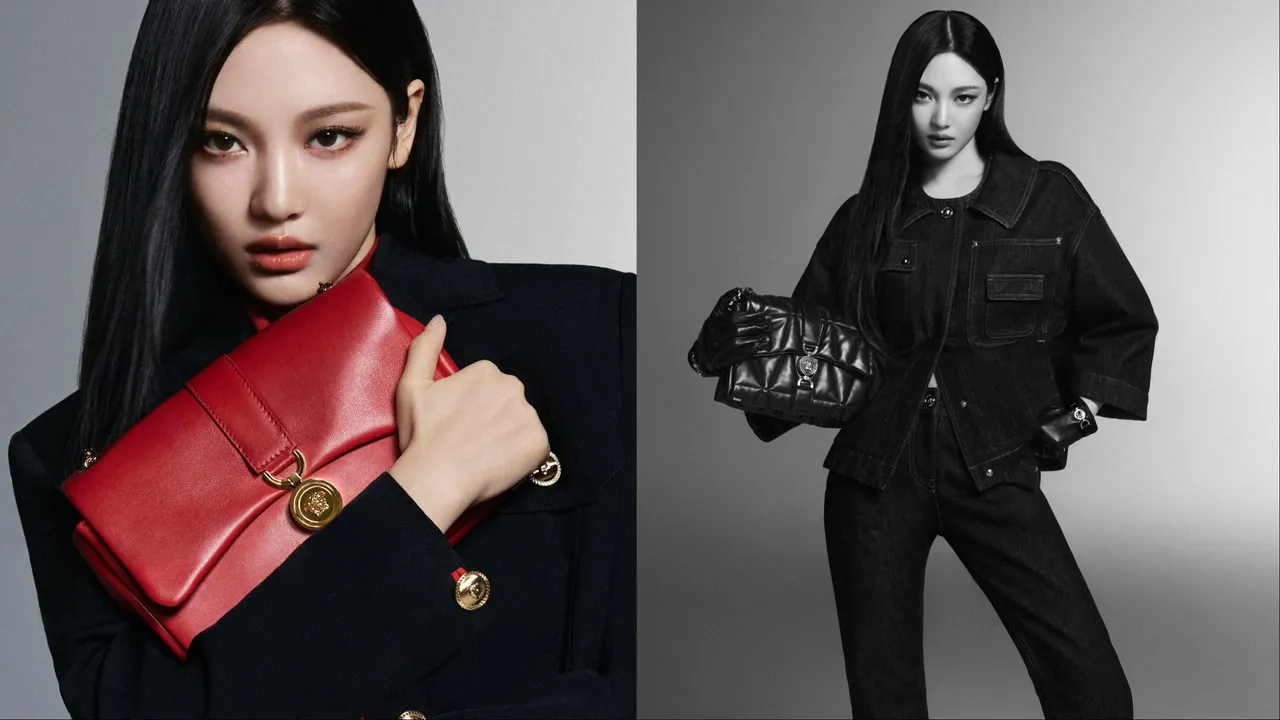 寧寧拍攝VERSACE形象照。品牌提供