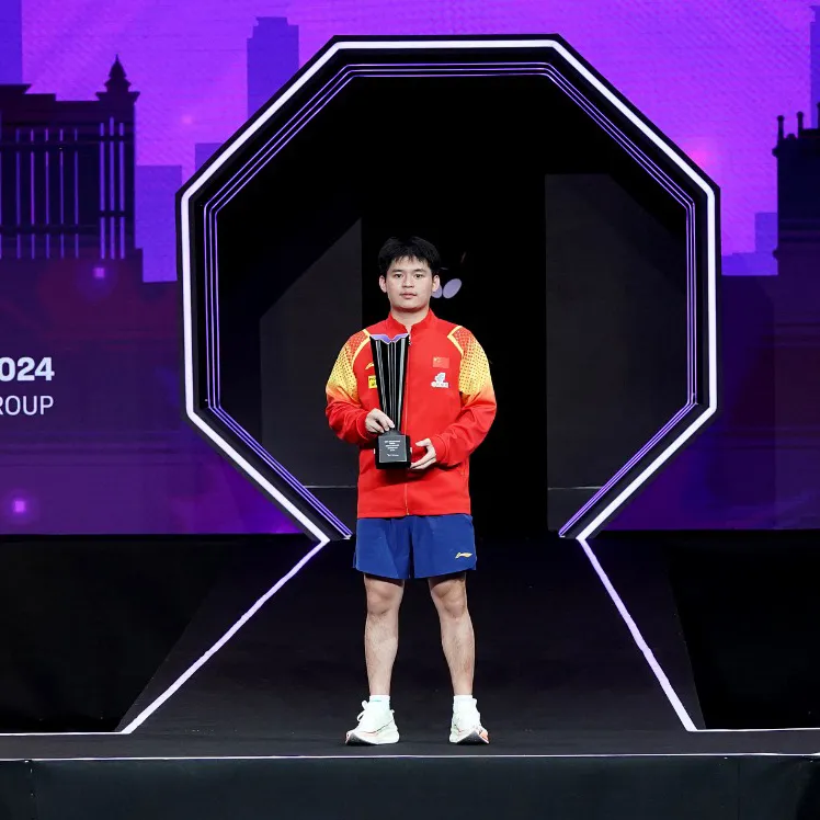 王詩棟在澳門挑戰賽奪冠。  翻攝WTT臉書