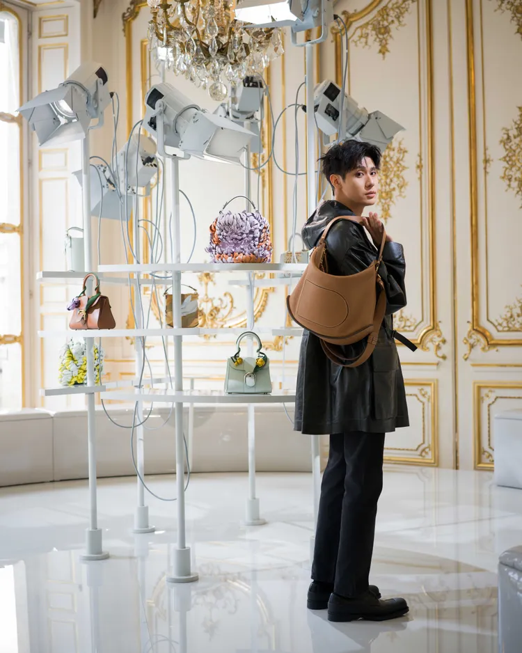 李玉璽現身Delvaux秀場。品牌提供