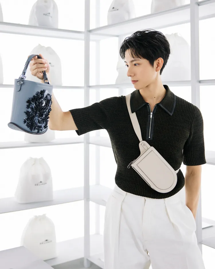 彭千祐現身Delvaux秀場。品牌提供