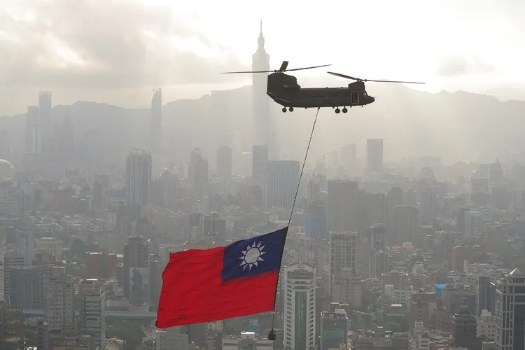 CH-47SD契努克運輸直升機。內政部提供