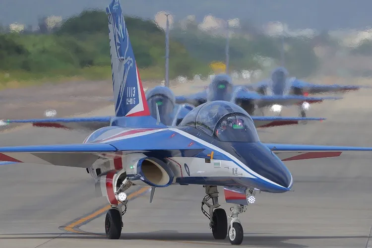 AJT勇鷹高級教練機。內政部提供