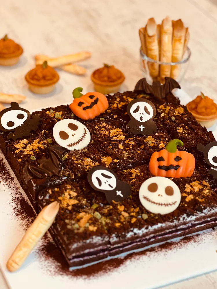 可愛搞怪的萬聖小點心可於品文旅的萬聖派對中享用到。業者提供