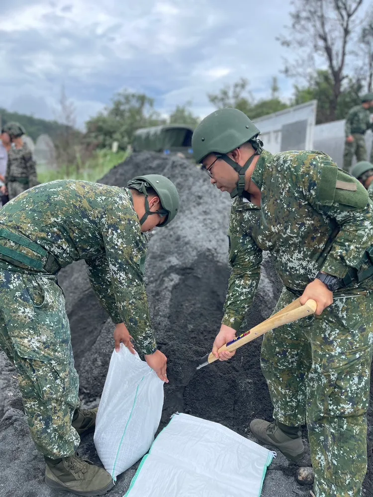國軍救災兵力。國防部提供