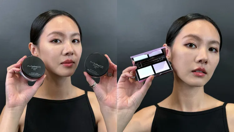 M.A.C口袋雙色濾鏡蜜粉餅，1620元。張家玲攝