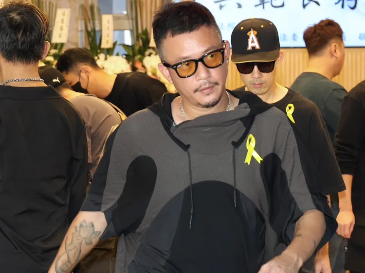 阿Ben昨幫忙處理汪建民告別式。莊宗達攝