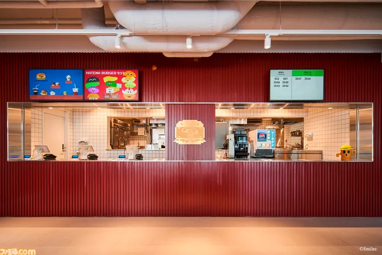 博物館的「問號漢堡」主題餐廳。翻攝X@NintendHOME