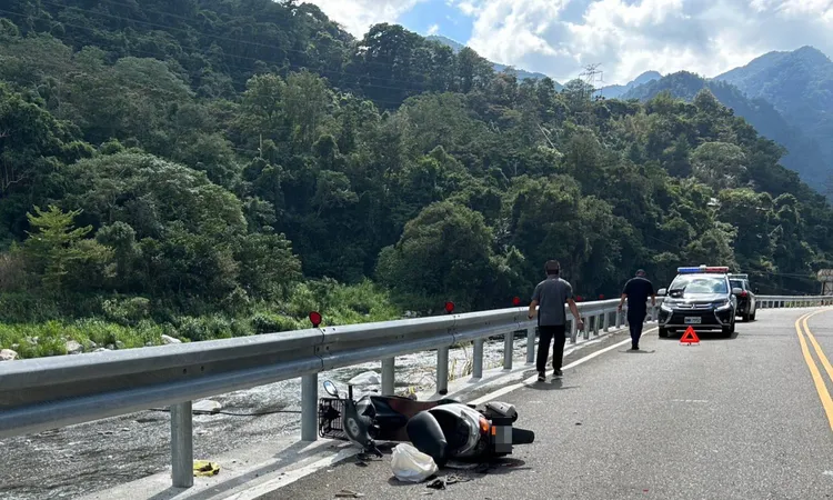 事故發生在中橫公路台中和平區裡冷路段。民眾提供