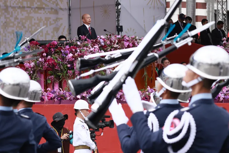 國慶大會由立法院長韓國瑜主導舉辦。記者彭欣偉攝