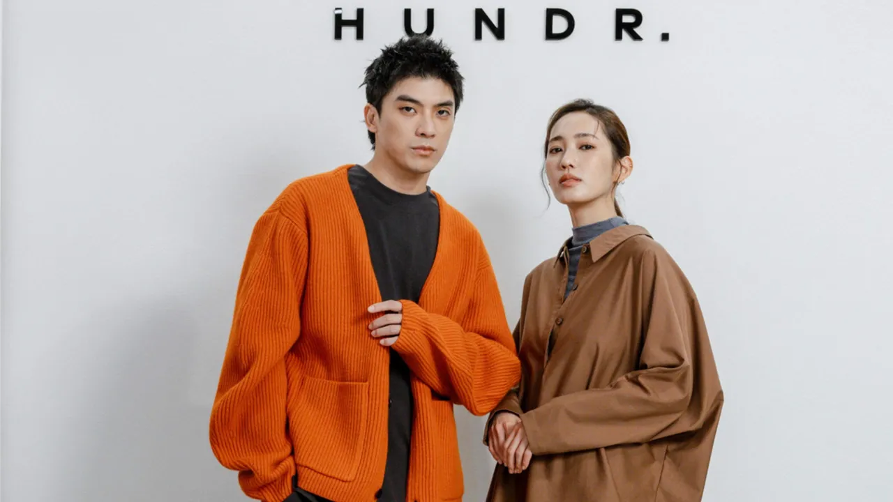 林哲熹（左）、王棠云（右）搭配HUNDR.秋冬新品。品牌提供