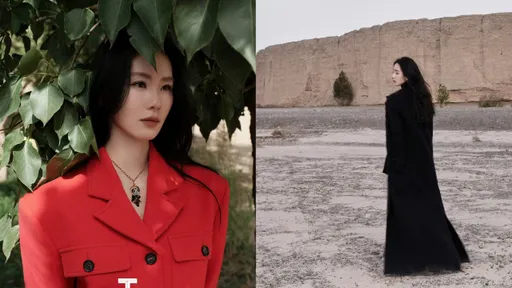 劉詩詩登封改當沙漠美人 大紅西裝、酷帥皮衣襯Qeelin珠寶