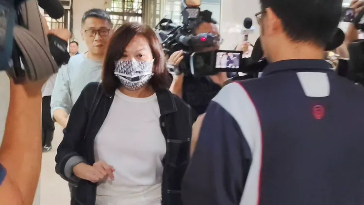 基隆市副市長邱佩琳下午被廉政署移送北檢複訊。張欽攝