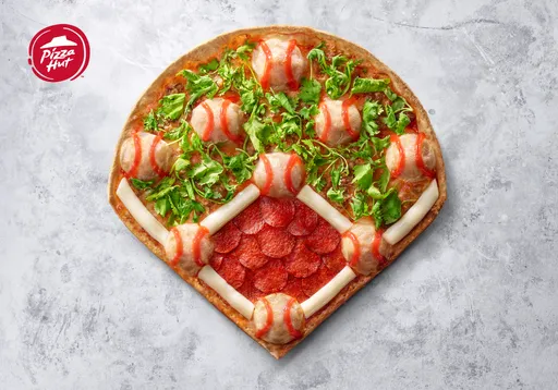 美國職棒「官方比薩」！神還原MLB球場　9顆紅糟肉圓當棒球