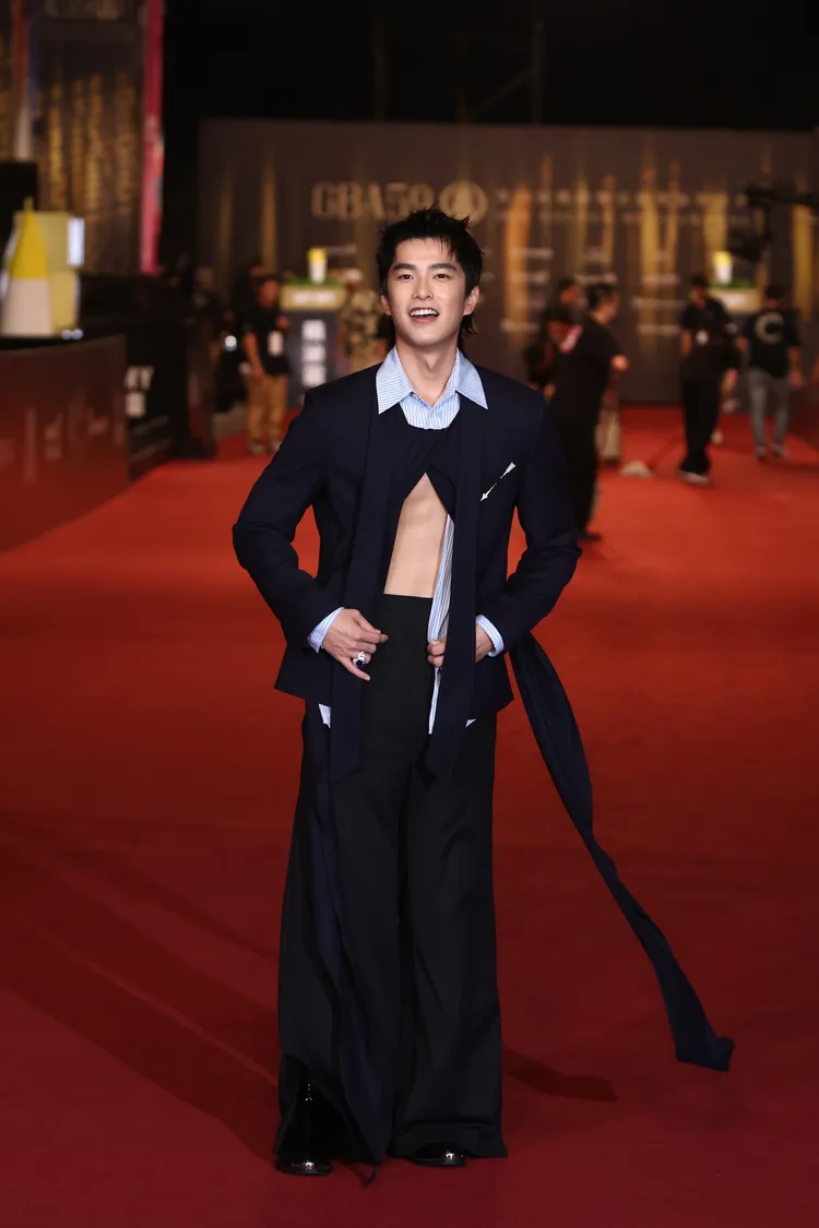 曾敬驊堪稱今晚最性感男星。攝影中心攝