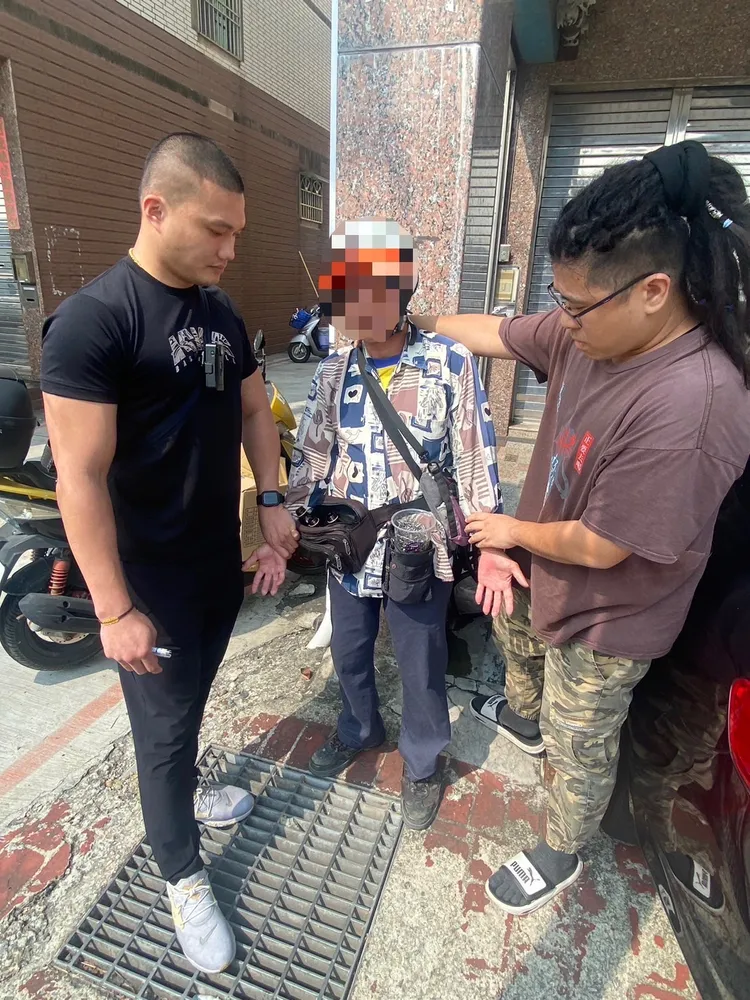 警方今日中午當場發現陳嫌犯案，立即逮捕。翻攝畫面