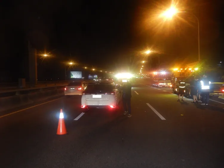 自小客車蔡姓駕駛初步認定沒有肇責，但警方仍依過失致死罪報請檢察官相驗偵辦。民眾提供