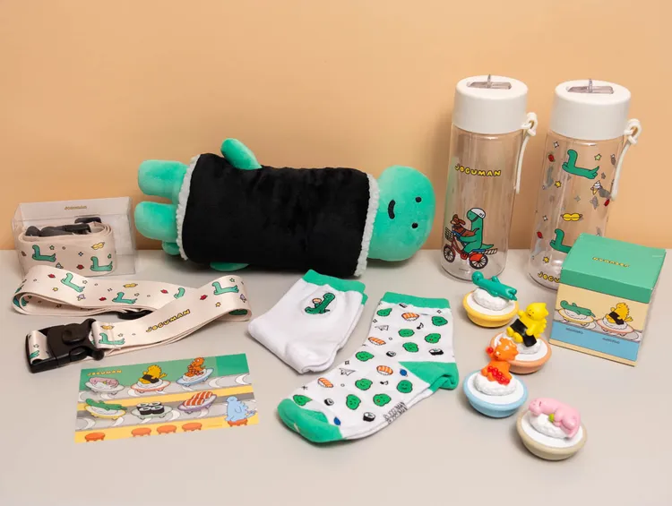韓國品牌「JOGUMAN」聯名10款系列周邊，連續8週每週推出不同款。爭鮮提供