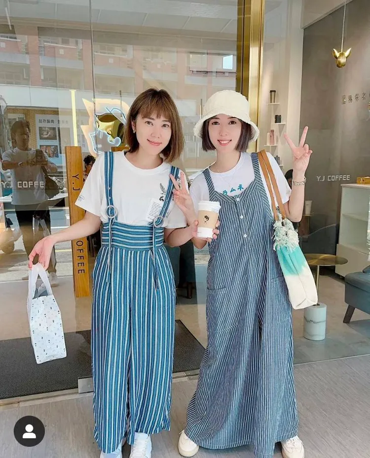 五熊（右）和姐姐蔡函岑感情很好。翻攝自蔡頤榛IG