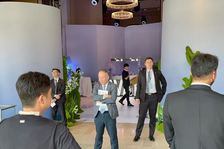 蕭敬騰、Summer世紀婚禮維安級婚姻佈置都是總統等級。特勤中心攝