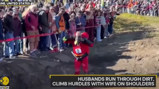 「背老婆大賽」挑戰極限 優勝獲「體重五倍的現金」!