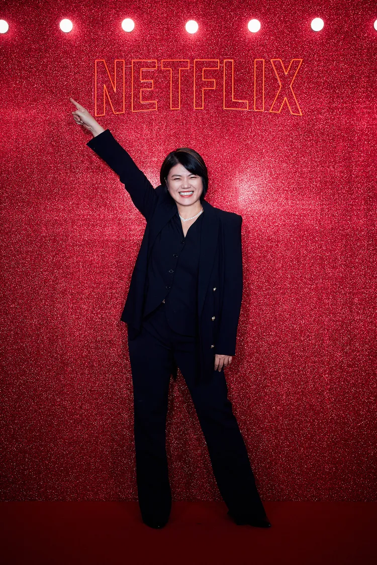 《影后》編導嚴藝文圓夢見到池昌旭。Netflix提供