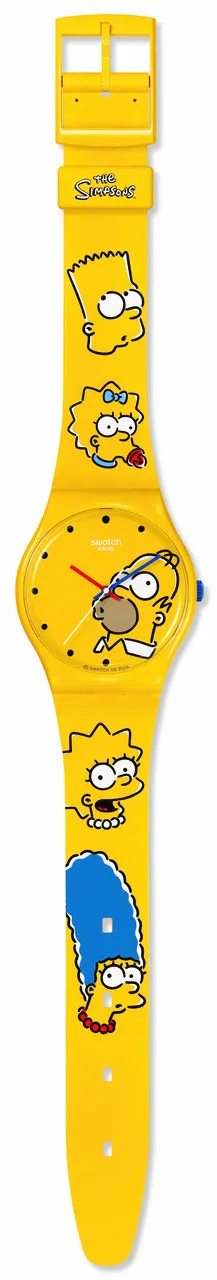 Swatch THE SIMPSON FAMILY MAXI（官網限定），1萬5600元。品牌提供