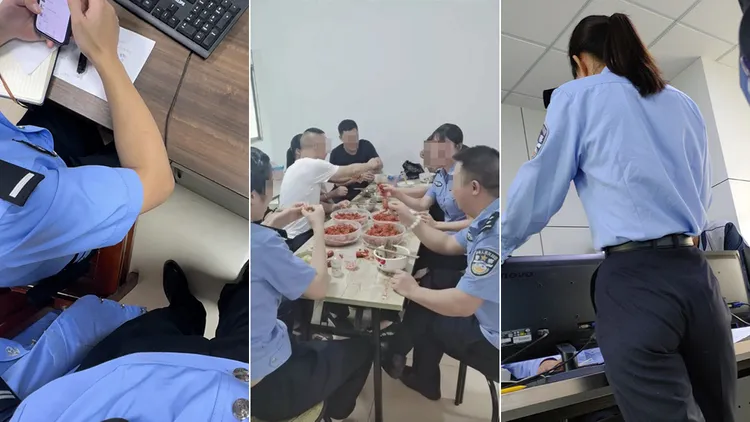 疑似中國男警分享大量女警照片意淫。翻攝自X