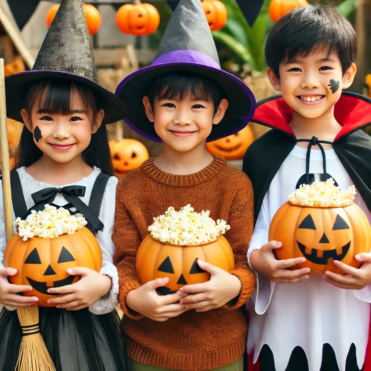 現場提供臉部彩繪，小朋友變身為可愛「萌鬼」。文化局提供