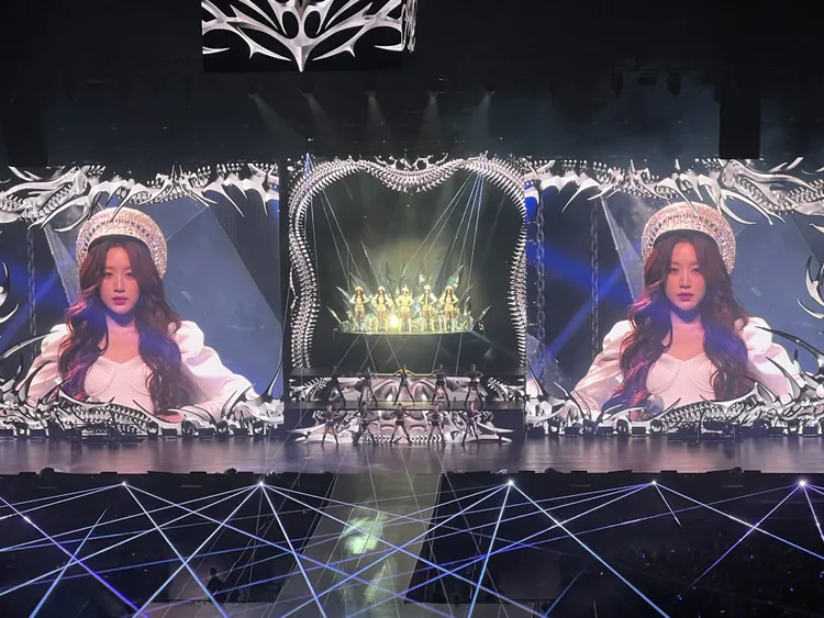 (G)I-DLE將在小巨蛋連唱3天，3場吸引3萬人次。讀者提供