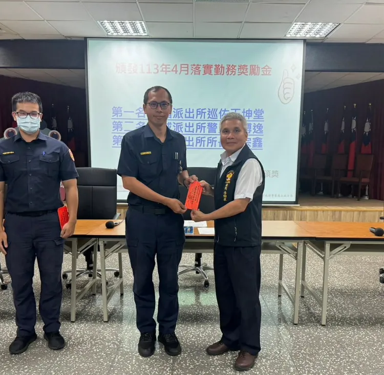 清水派出所所長劉宗鑫。翻攝畫面