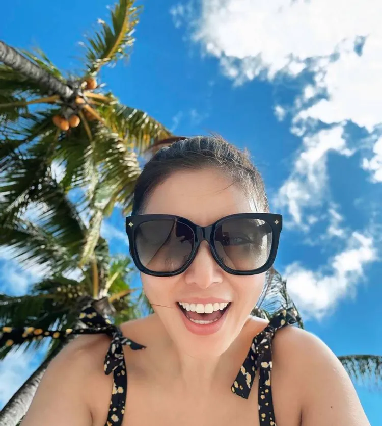 林心如出國工作忙裡偷閒。翻攝自林心如IG