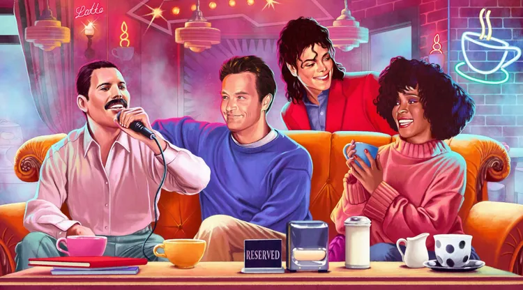 麥可傑克森（右2）蟬聯排行榜第1名。翻攝自富比世官網