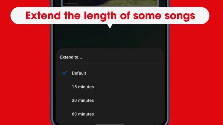 可以讓使用者依照喜愛延長歌曲的播放時間。翻攝任天堂官網