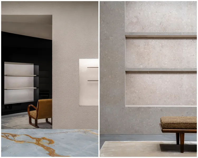 Saint Lauerent台北101旗艦店內的家具皆為古董家具。品牌提供