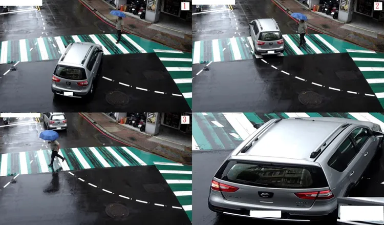 39處科技執法中有20處主要針對車輛不停讓行人違規偵測舉發。交大提供