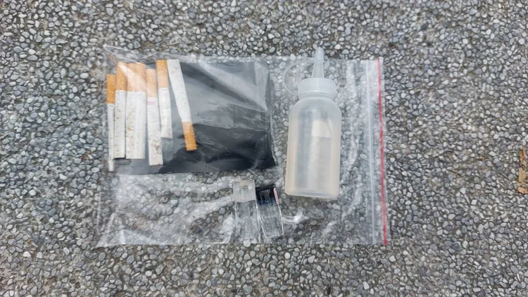 警方查獲彩虹菸及喪屍菸彈。桃園警分局提供