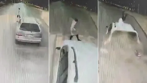 驚悚影片|轎車禮讓斑馬線行人 公車不停「把它和她一起撞飛」